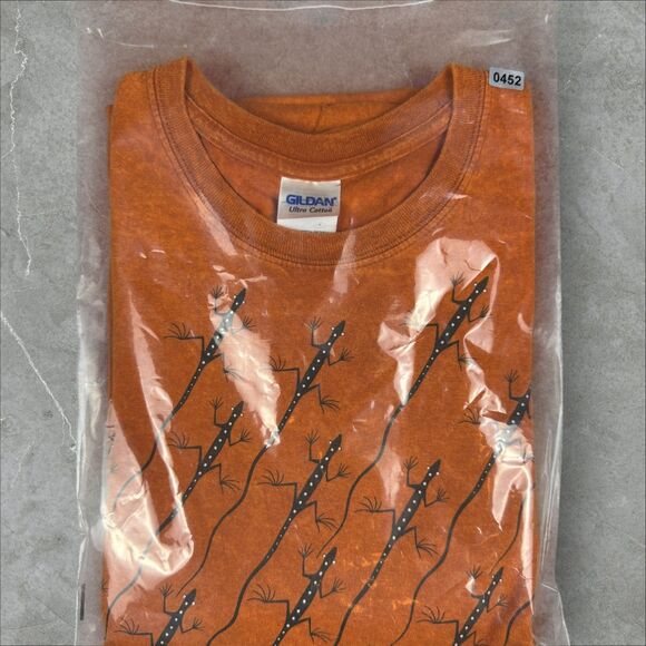 Y2K Ruth Bancroft Garden Ice Dye Double Sided Lizard Reptile Graphic TShirt - XL - Picture 8 of 8